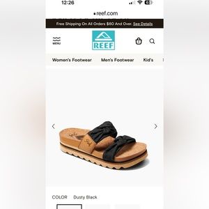 Reef sandals, size 8